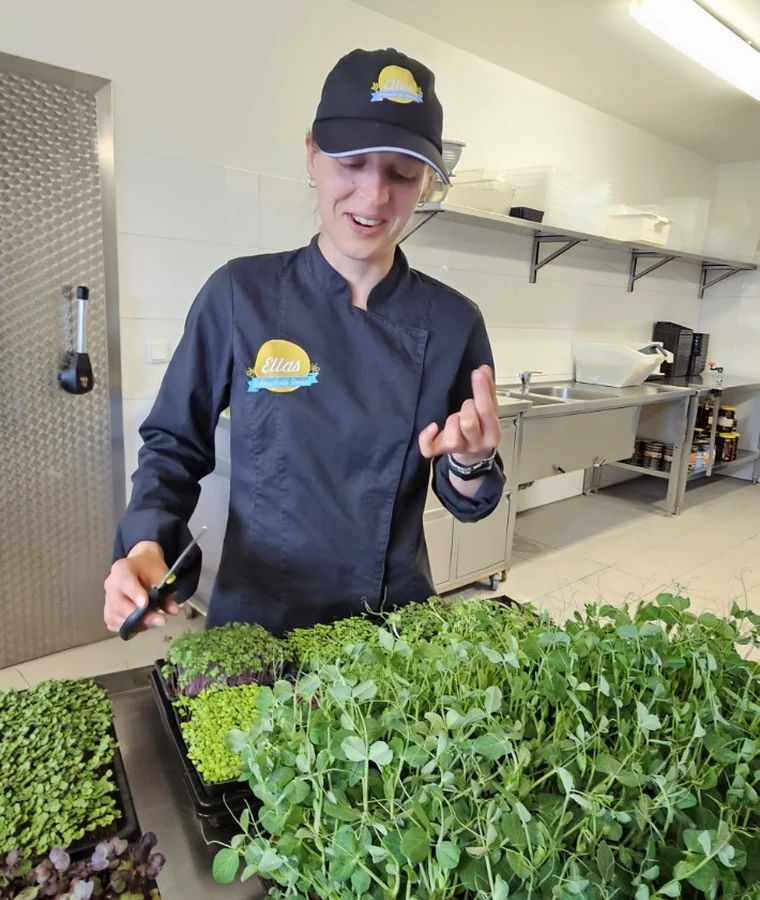 Ernte in der eigenen Produktion